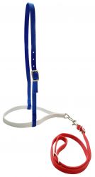 Showman Red, White, and Blue nylon noseband and tiedown